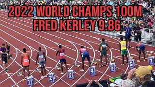 World Championships 100m | Fred Kerley's 9.86 100 Meter dash Win My View