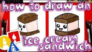 How To Draw An Ice Cream Sandwich