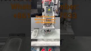 Glass door hole milling machine  full automatic working  easy operation, cheap price.