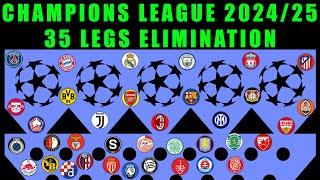 UEFA Champions League 2024/25 Elimination Marble Race with 35 legs / Marble Race King