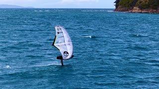 NZ Wingfoil Champion Sean Herbert Training off Manly Beach