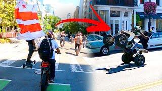 ILLEGAL ATVs, Electric Motorcycles, MASSIVE Washington DC Group Ride