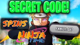 Ninja Time SECRET ADMIN SPINS CODES! Roblox