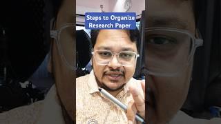 Steps to Organize Research Paper || Hindi