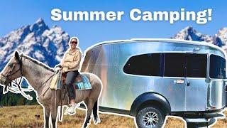 Airstream Basecamp 20X Summer Camping - The best RV campground near grand Tetons