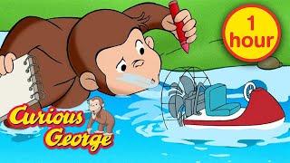 George builds a boat  Curious George  Kids Cartoon  Kids Movies