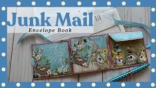  How To Make A Junk Mail Envelope Book  #craftygiveaway