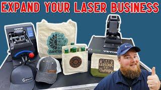 GROW YOUR LASER BUSINESS! Affordable heat presses for hats and more!