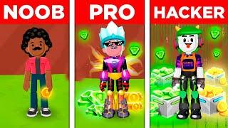  NOOB vs PRO vs HACKER IN PK XD!