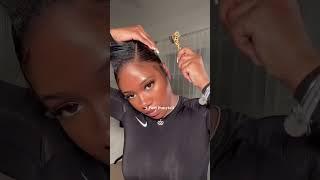 SLICK PONYTAIL 3 PART STYLE $10 HAIR|| niyellej