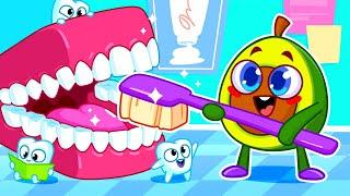 Where Are My Teeth?  Avocado Baby Can't find his Baby Teeth || Cartoon by Pit & Penny Stories 