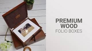 New & Improved Premium Wood Folio Boxes for Photographers