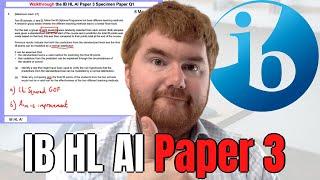 Struggling with IB HL AI Math Paper 3? Specimen Q1 Solution Walkthrough