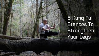 5 Kung Fu Stances To Strengthen Your Legs | Leg Workout | No Equipment