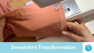 Sweatshirt Transformation!-Easy Peasy!