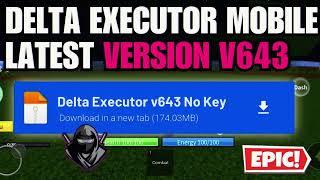 Delta Executor Mobile Latest Version Released | No Lag, No Crash | Working Delta Executor New Update