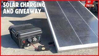 24V PORTABLE POWER STATION SOLAR CHARGING AND GIVEAWAY