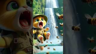 The Adventures of a Cute Kitten and a Swarm of Vicious Bees  #CatRescue #CuteAnimals #AnimalRescue