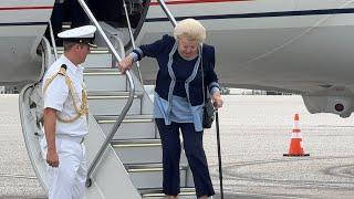 Prinses Beatrix terug op St Maarten