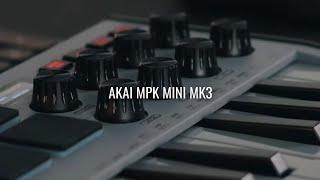 Akai MPK Mini MK3 Grey Unboxing/Visuals (Not a demo)