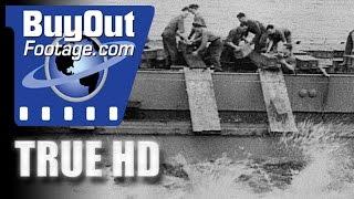 HD Historic Stock Footage AMMUNITION DUMPED IN OCEAN!