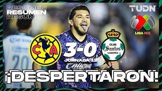 HIGHLIGHTS | América 3-0 Santos | Liga Mx -AP2024 - J12 | TUDN