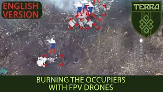 ENG. VER. Burned the occupiers with an FPV kamikaze drones. War in Ukraine