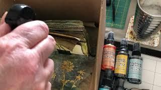 Tim Holtz Ideas journal Part 2 - How I grunge up my papers