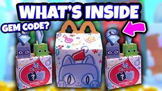  Opening The NEW Mc Donalds Pet Simulator Toy | QR Pet Code | Pet Simulator 99 | Roblox