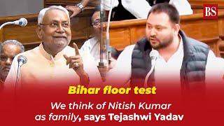 Bihar floor test: We think of Nitish Kumar as family, says Tejashwi Yadav