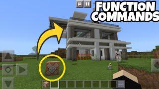 HOW TO SPAWN A HOUSE USING FUNCTION COMMANDS IN MINECRAFT!! (How to install)