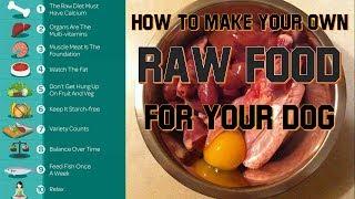 Easy, Basic, DIY - How to Make Your Own Raw Food Diet for Your Dog