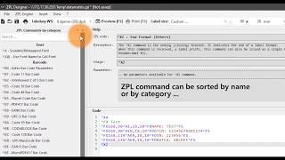 ZPLDesigner -  Command, help and assistant