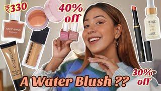 Trying Korean Water Blush  for ₹300 ?? Nykaa Pink Friday Sale Haul Try On