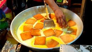 Shahi tukda original Jama masjid style Recipe at  Zakaria Street - Kolkata Street Food