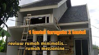 RUMAH MINIMALIS  DESAIN MEZZANINE terbaru