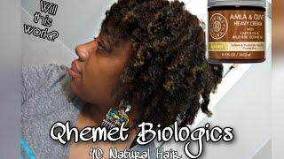 Does it really work?| Qhemet Biologics Amla & Olive Heavy Cream|Review|4c Natural Hair