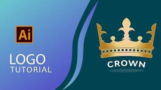 Crown Logo Design Tutorial - illustrator