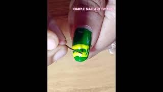 Simple Nail Art Design ....Green nail art...#nailart #simplenailart #shorts #viral