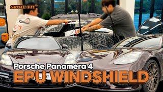 윈드쉴드 필름 들어보셨나요? SKULL-FIT EPU Windshield Film | Porsche Panamera4 시공