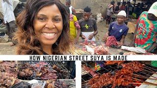 HOW THE POPULAR NIGERIAN SUYA IS MADE FROM START TO FINISH | SUYA SPICE| YAJI