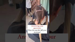 Airtouch step by step #hair #hairstyle #haircolor #hairtutorial #airtouch