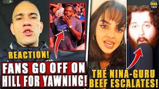 MMA Community GOES OFF on Jamahal Hill for YAWNING after UFC 307!Pereira RESPONDS! Nina-The MMA Guru