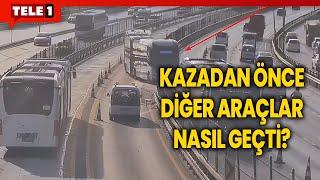 İBB metrobüs kazasından "1 dakika önce" diye paylaştı...