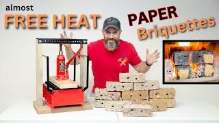 FREE heat burn your newspapers and junk mail (Briquette maker)