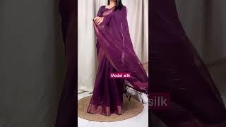 Modal Cotton silk Saree new arrivals With luerx zari design NEW TRENDING ️