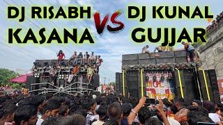 DJ RISABH KASANA vs DJ KUNAL GURJAR | DJ COMPETITION 2024 | DJ VLOG | MBD KAWAD YATRA 2024