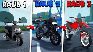 Motorrad Upgrade nach jedem Raub! (GTA V in Roblox)