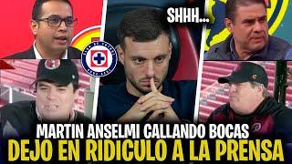 Martín Anselmi DEJA EN RIDÍCULO A LA PRENSA que lo REVENTABA por llegar a Cruz Azul