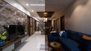 Impressive 3BHK apartment interiors at my Home Mangala, gated community in Kondapur, Hyderabad!!